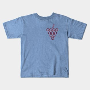 Red grape minimal Kids T-Shirt